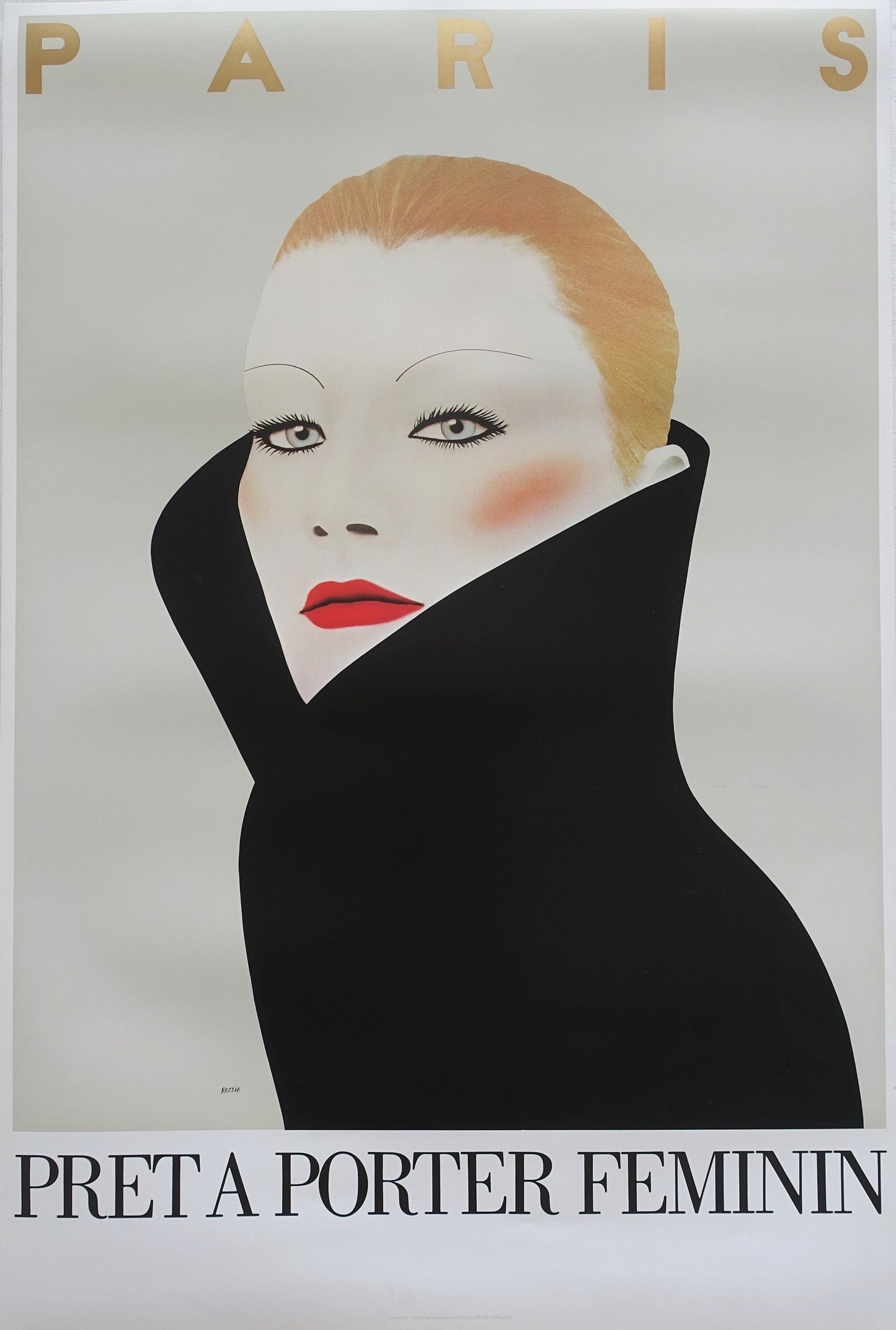 1981 Pret a Porter Feminin - Paris - by Razzia - Original Vintage Poster