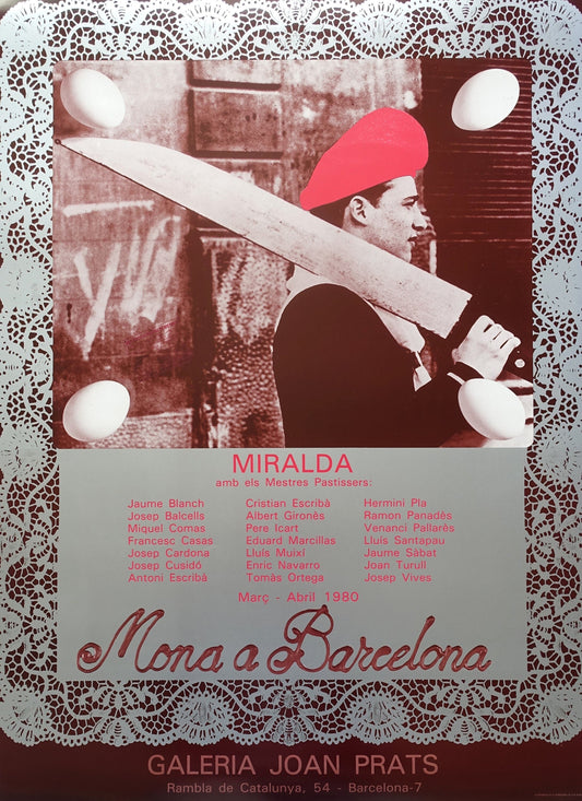 1980 Miralda Spanish Exhibition Poster - Original Vintage Poster