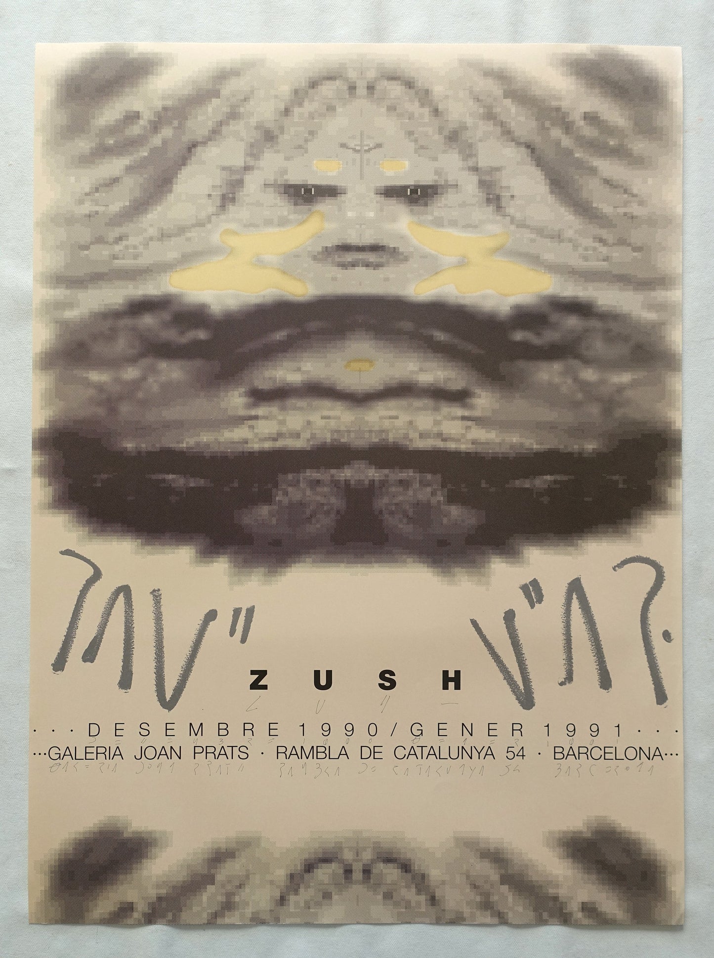 1991 Zush Spanish Exhibition Poster - Original Vintage Poster