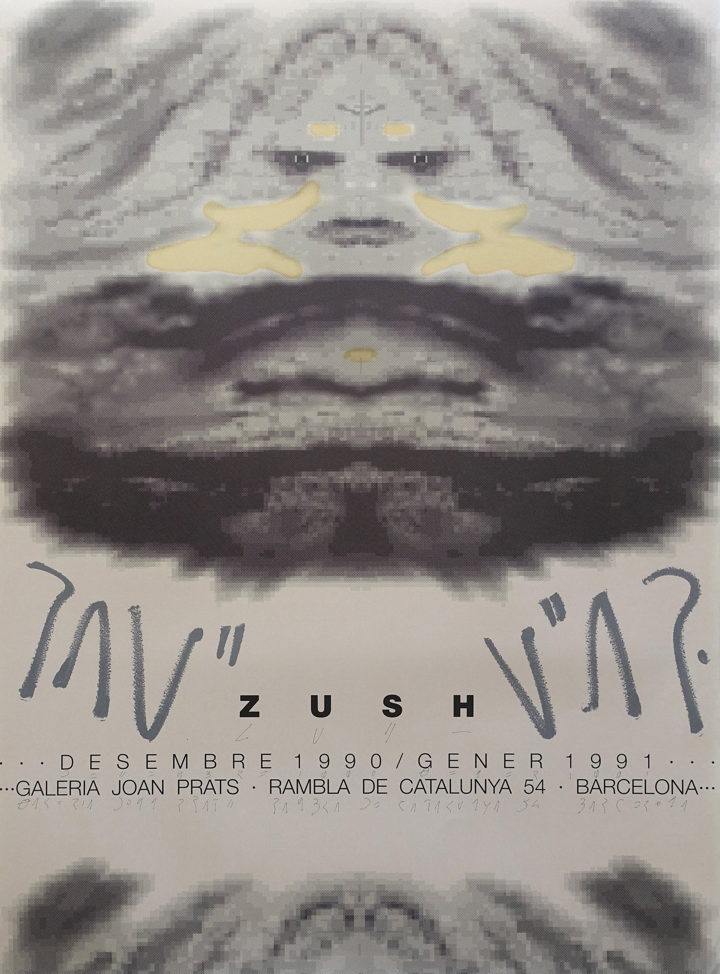 1991 Zush Spanish Exhibition Poster - Original Vintage Poster