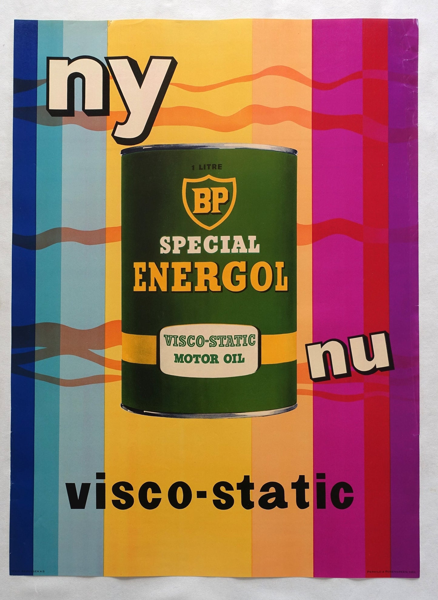 1960s BP Motor Oil Advertisement - Original Vintage Poster