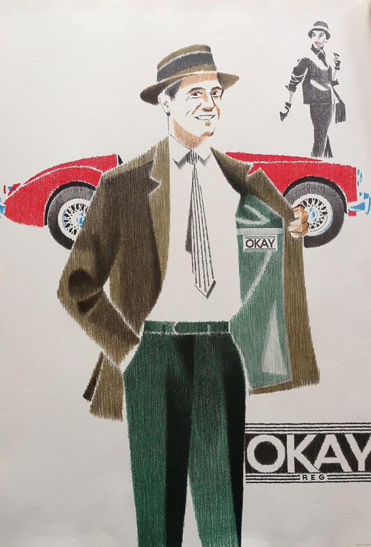 1950s Suit Brand Okay Advertisement - Original Vintage Poster