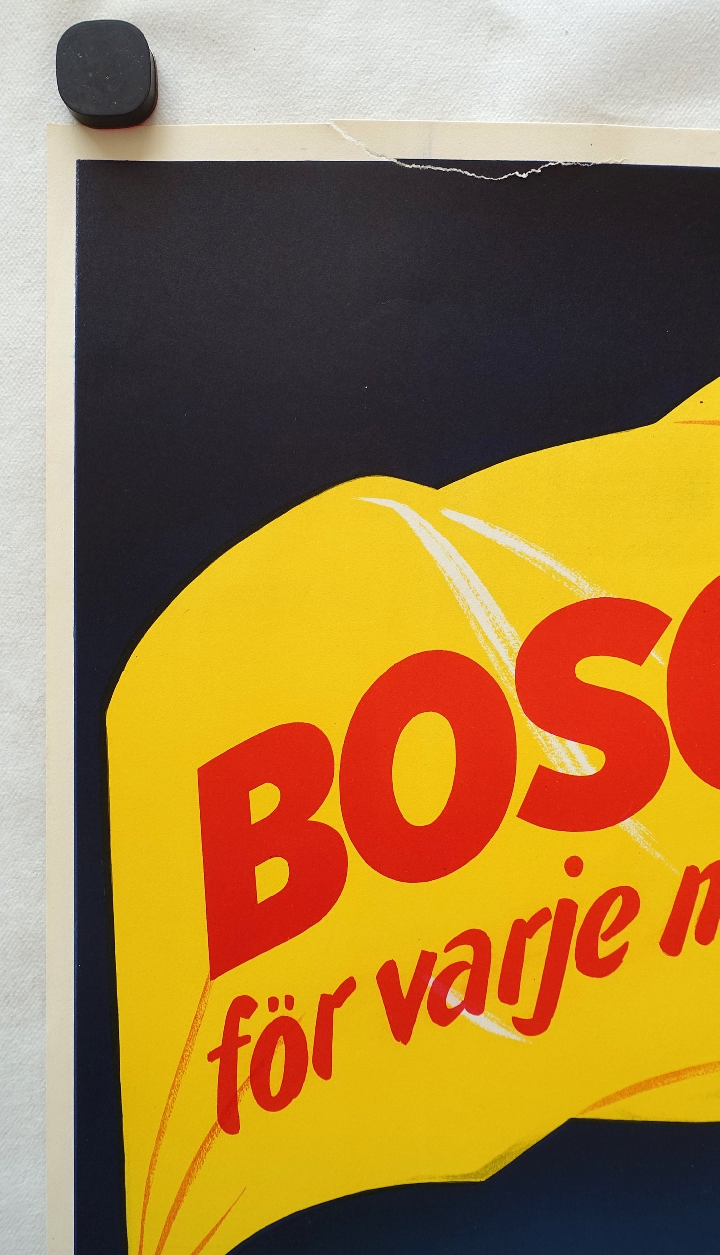 1950s Bosch Spark Plug - Original Vintage Poster