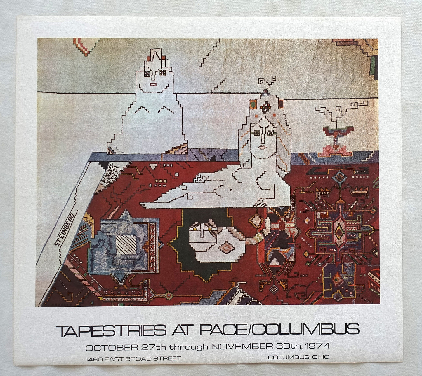 1974 1001 Nights Tapestries at Pace Columbus - Original Vintage Poster