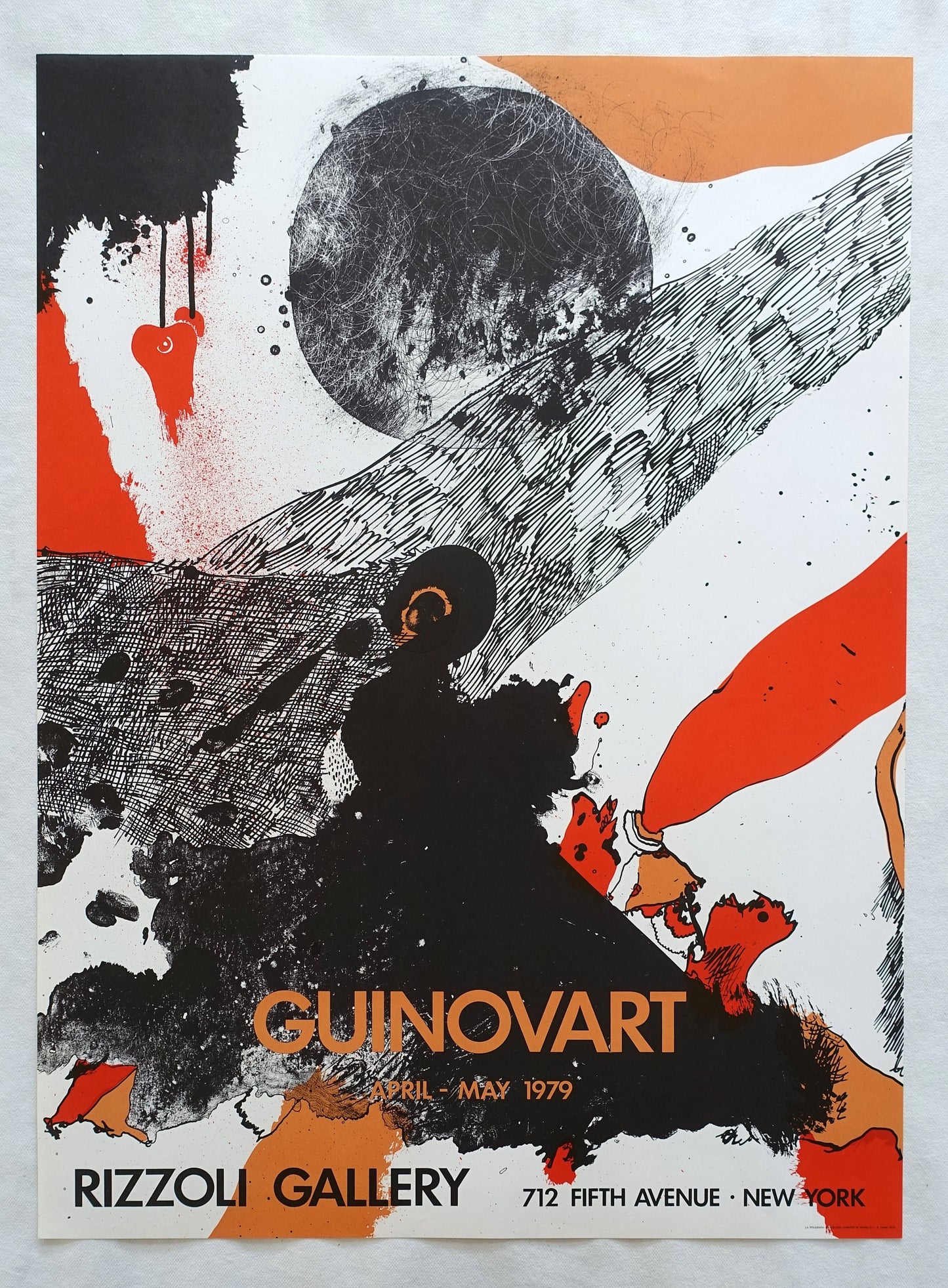 1979 Guinovart Rizzoli Gallery New York Exhibition Poster - Original Vintage Poster