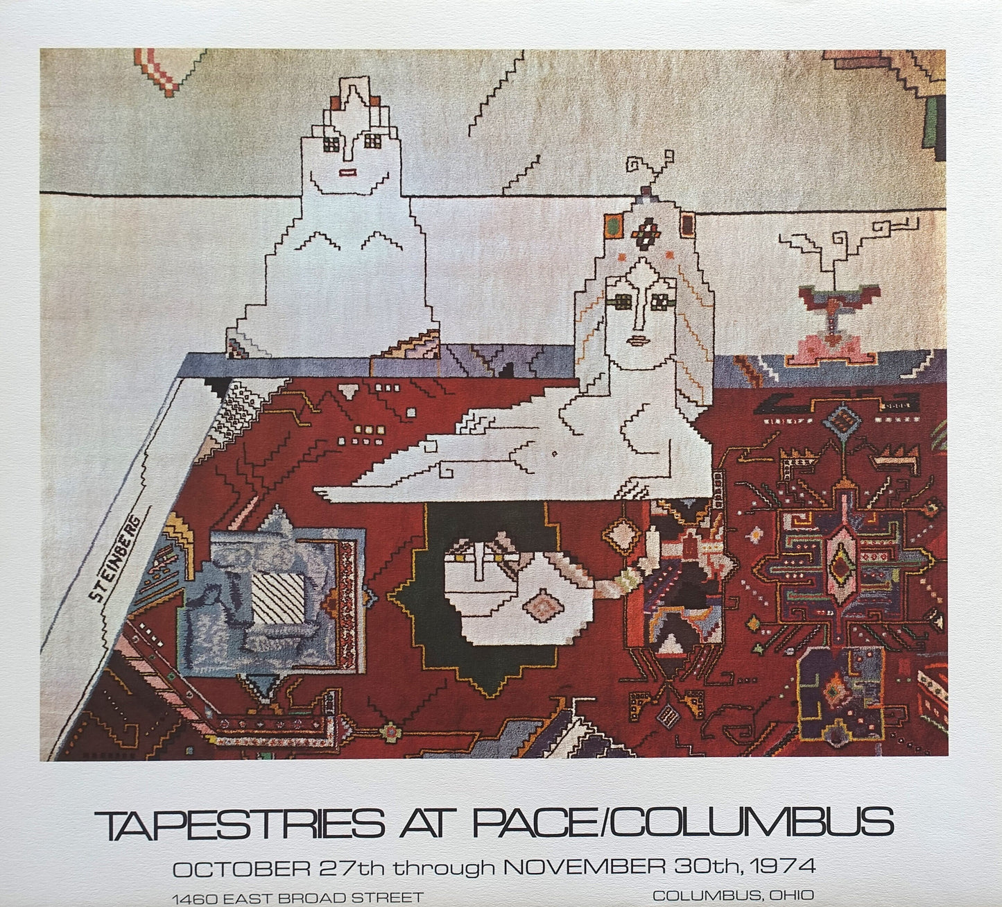1974 1001 Nights Tapestries at Pace Columbus - Original Vintage Poster