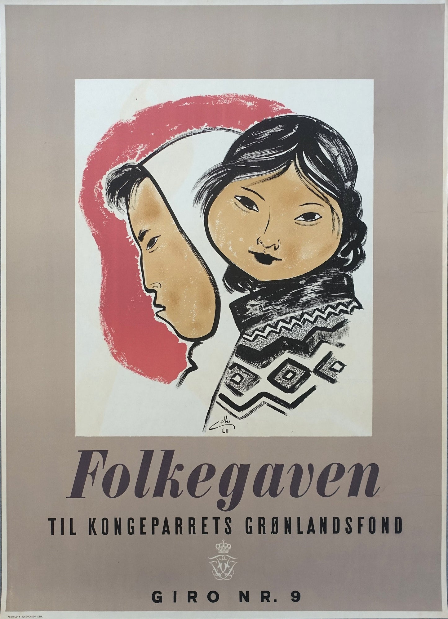 1952 A Portrait of Greenland - Original Vintage Poster