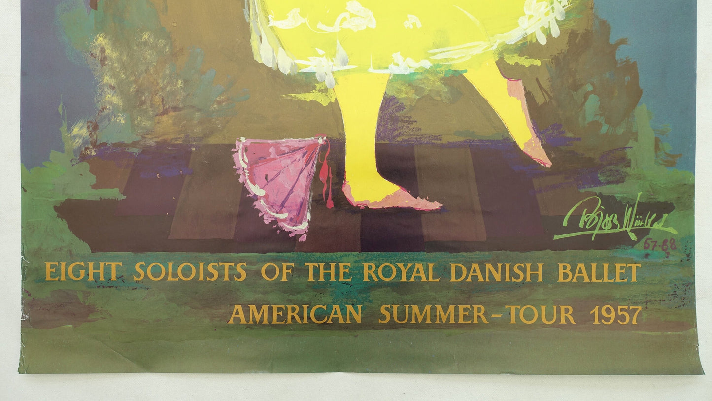 1988 Wiinblad Royal Danish Ballet - Original Vintage Poster