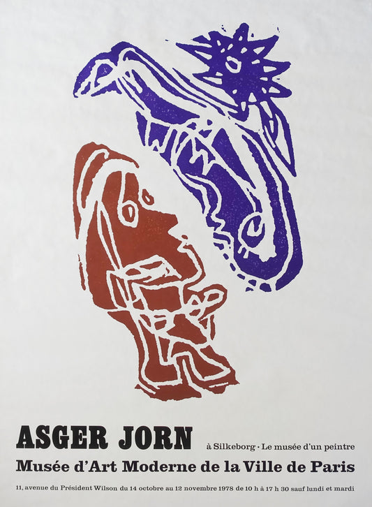 1978 Asger Jorn on Musée d'Art Moderne de la Ville de Paris (Large Version) - Original Vintage Poster