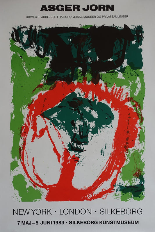 1983 Asger Jorn Silkeborg Exhibition Poster - Original Vintage Poster