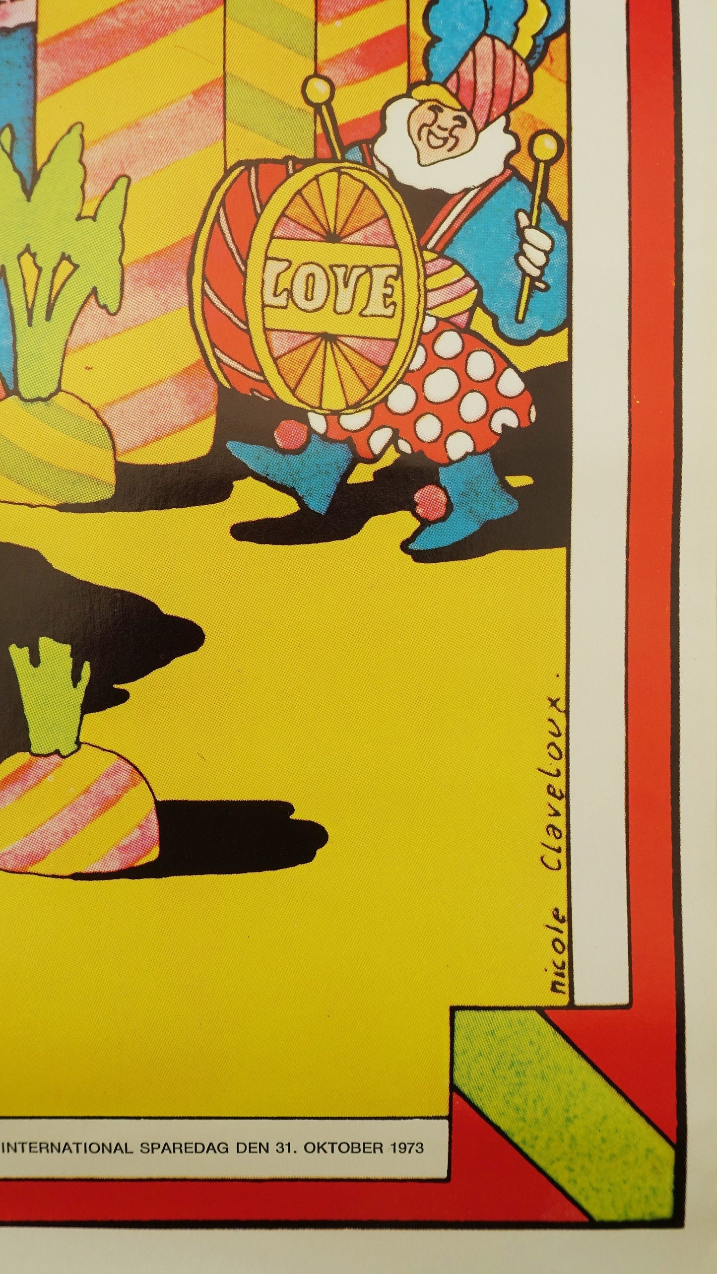 1973 Psychedelic Love Poster - Original Vintage Poster