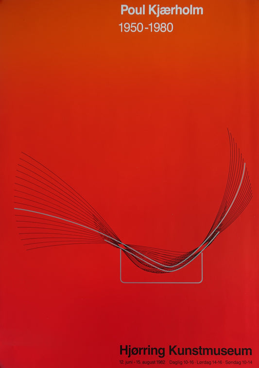 1984 Poul Kjærholm's "PK24 Chair" - Exhibition Poster - Original Vintage Poster
