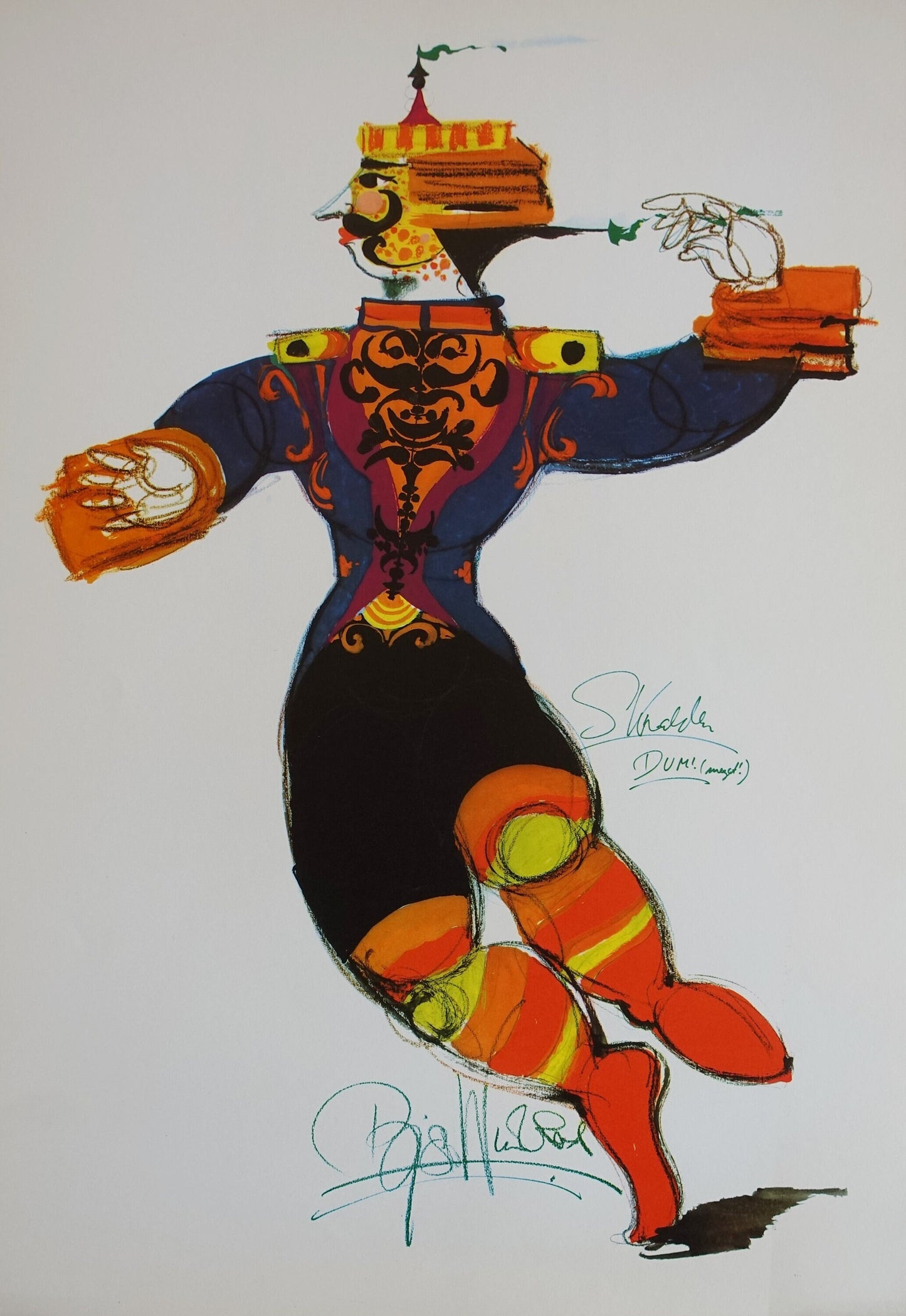 1970s Wiinblad's "Oriental Warrior" - Original Vintage Poster