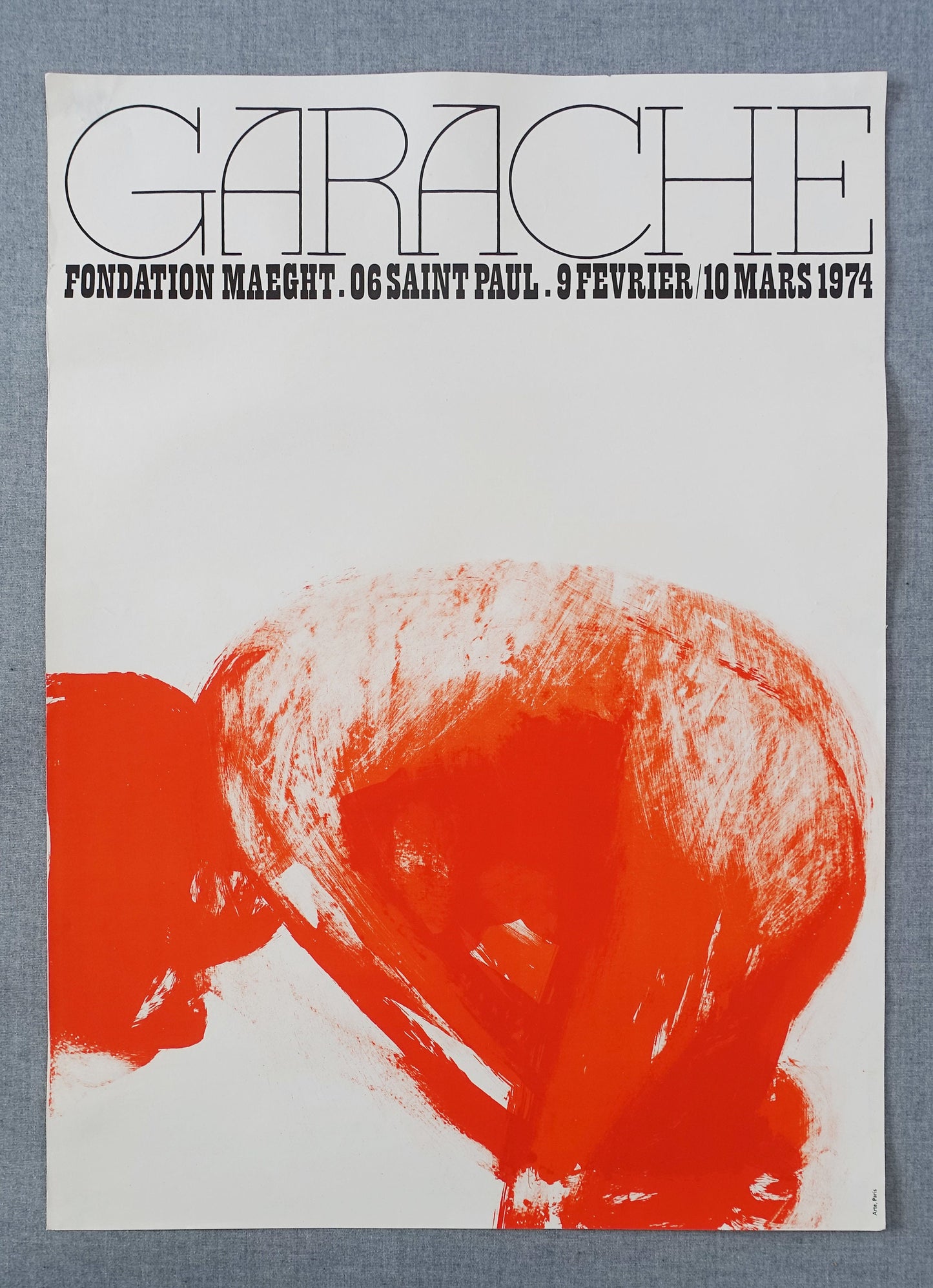 1974 Garache Erotic Exhibition Poster Fondation Maeght - Original Vintage Poster