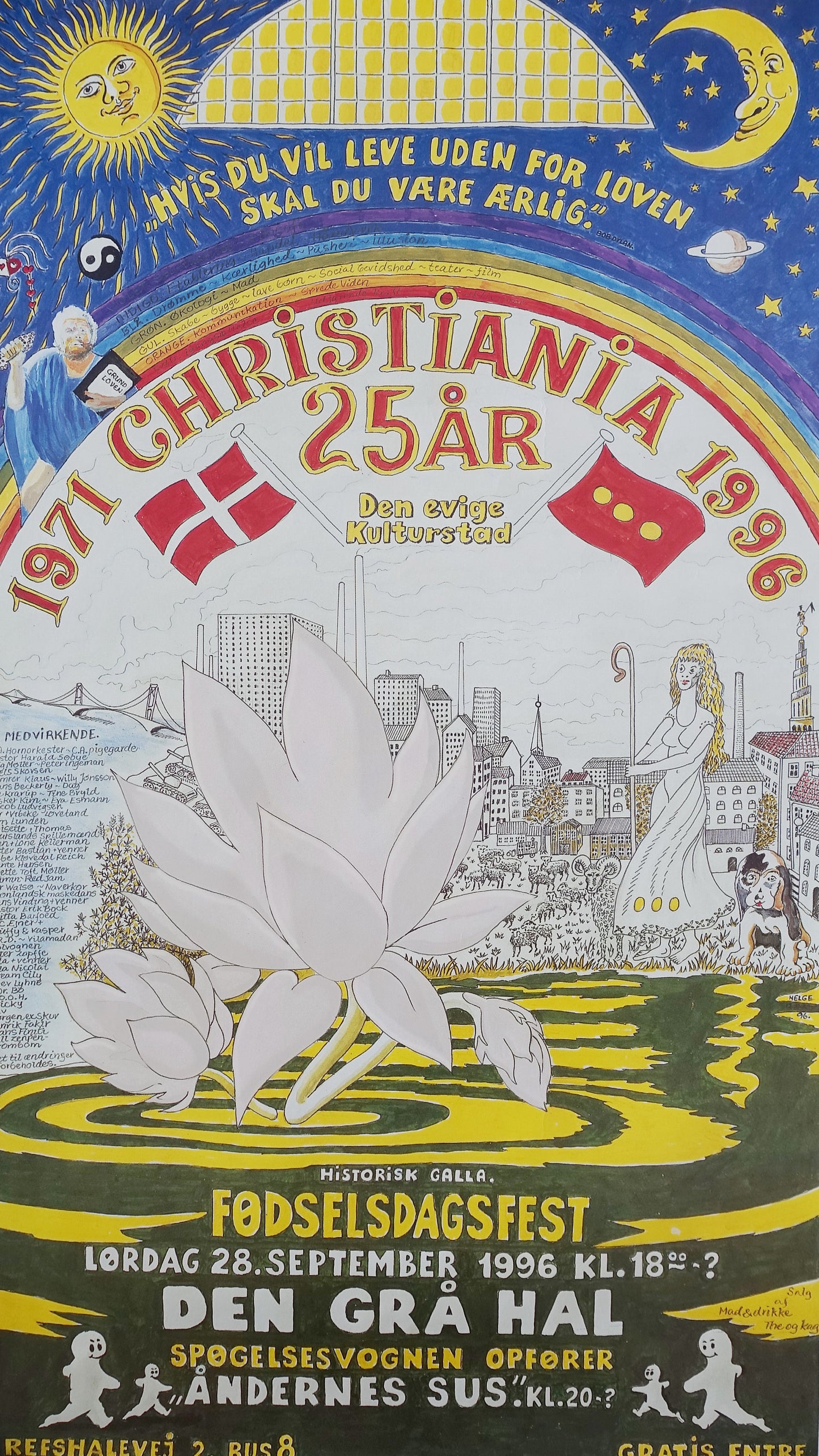 1996 Christiania 25th Anniversary - Original Vintage Poster