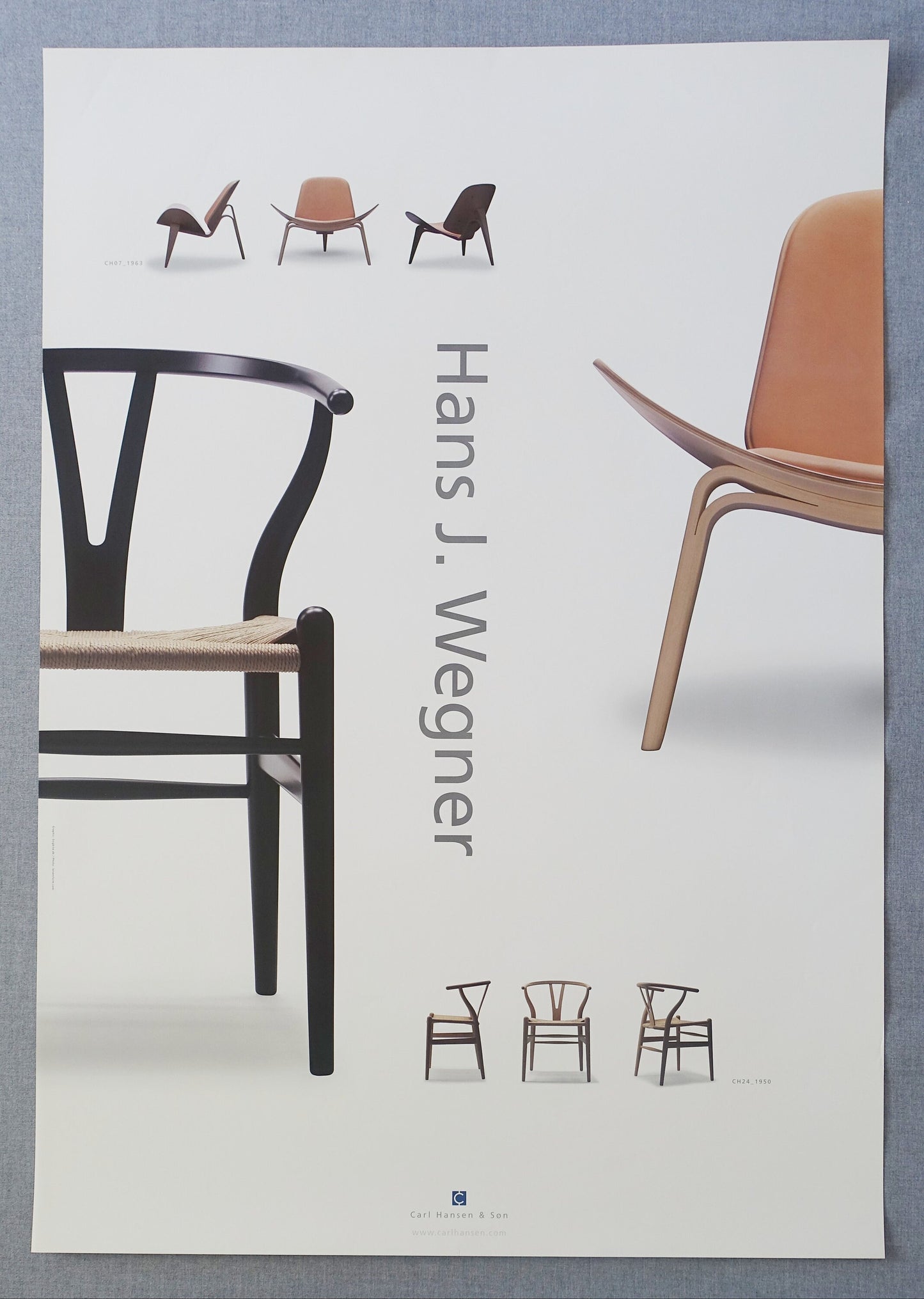 2004 Hans J. Wegner Chairs- Original Vintage Poster