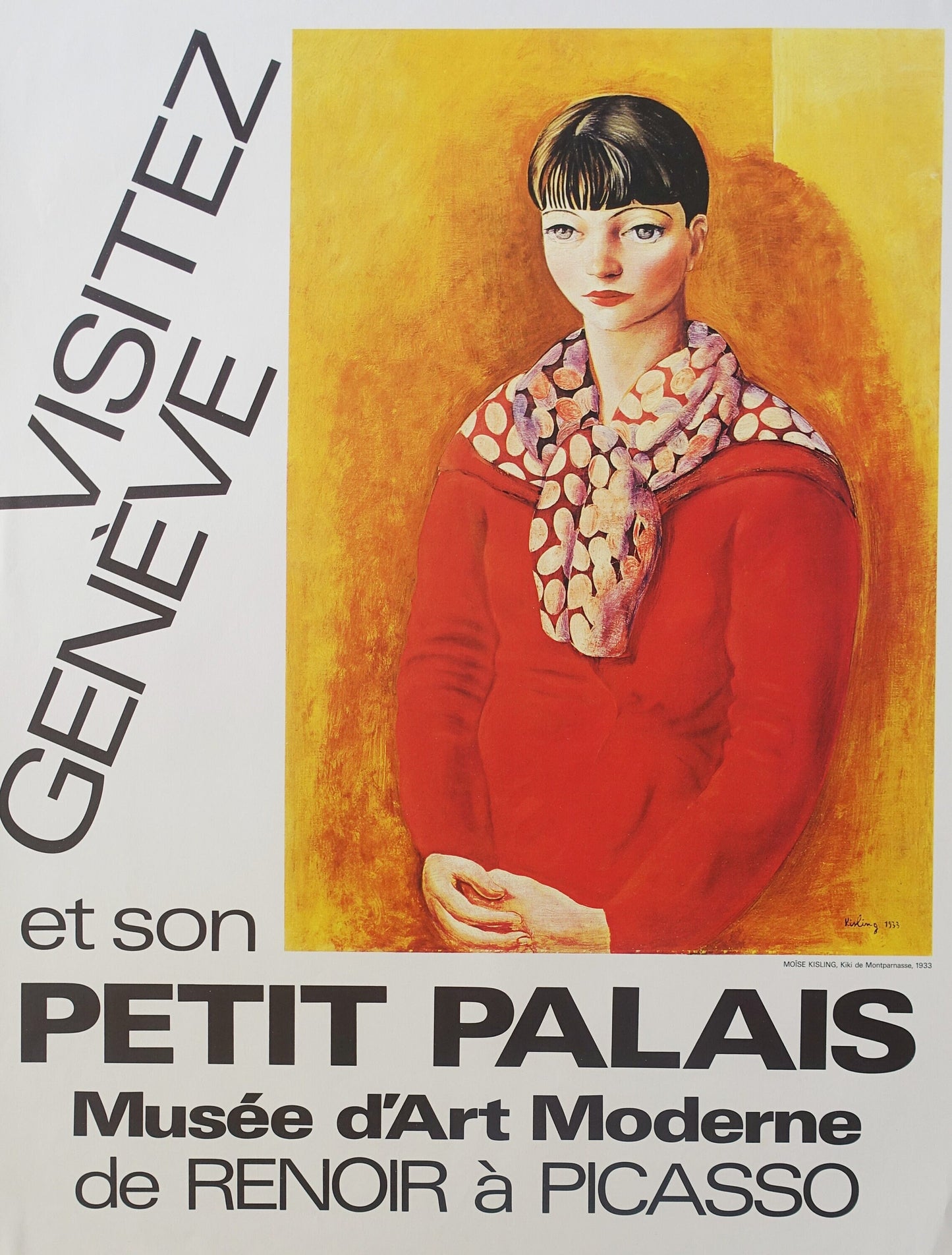 1980s Petit Palais Moise Kisling - Original Vintage Poster