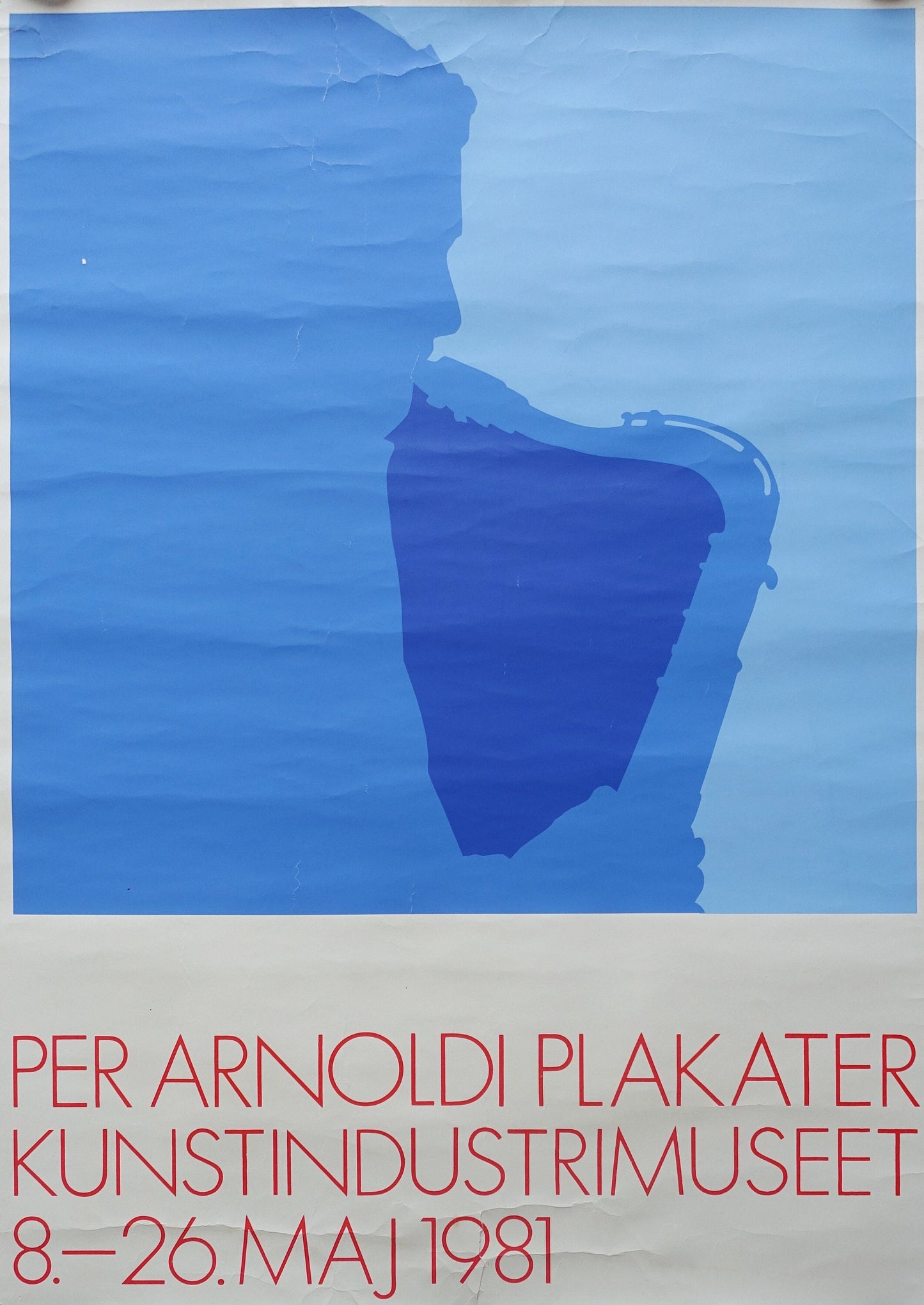 1981 Jazz Exhibition Poster by Arnoldi - Original Vintage Poster
