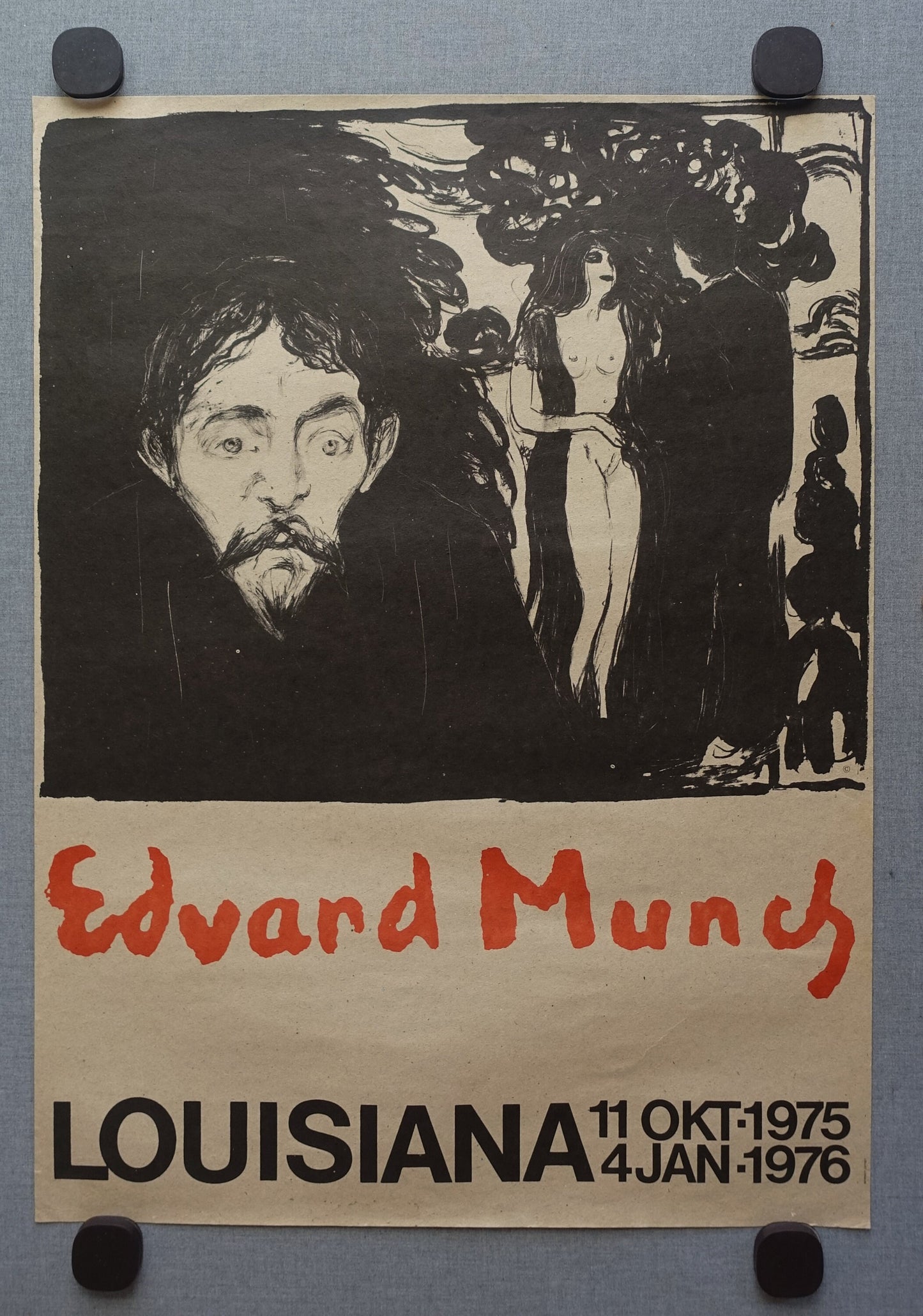 1975 Edvard Munch Louisiana Modern Art - Original Vintage Poster
