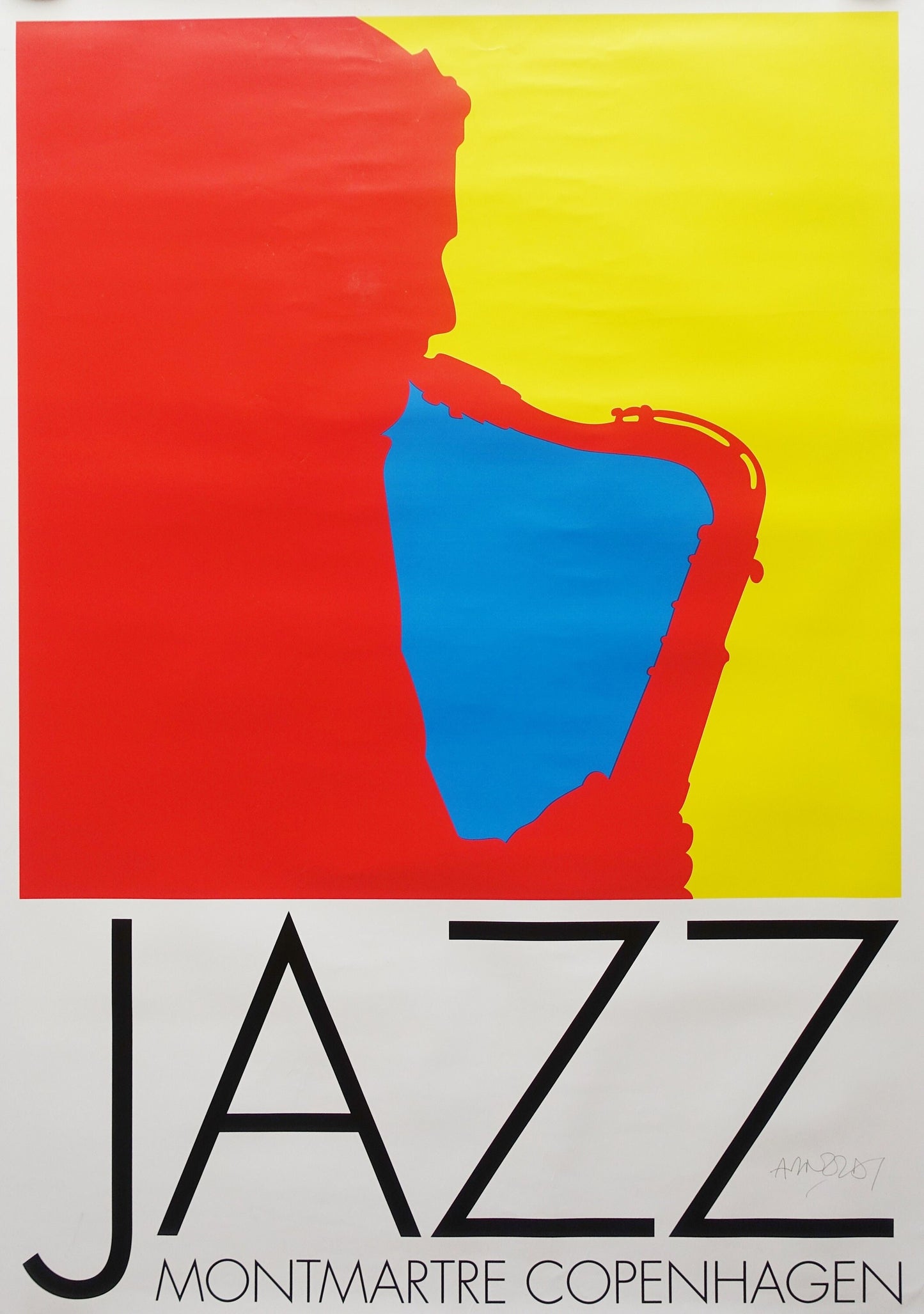 1981 Copenhagen Jazz by Arnoldi - Original Vintage Poster