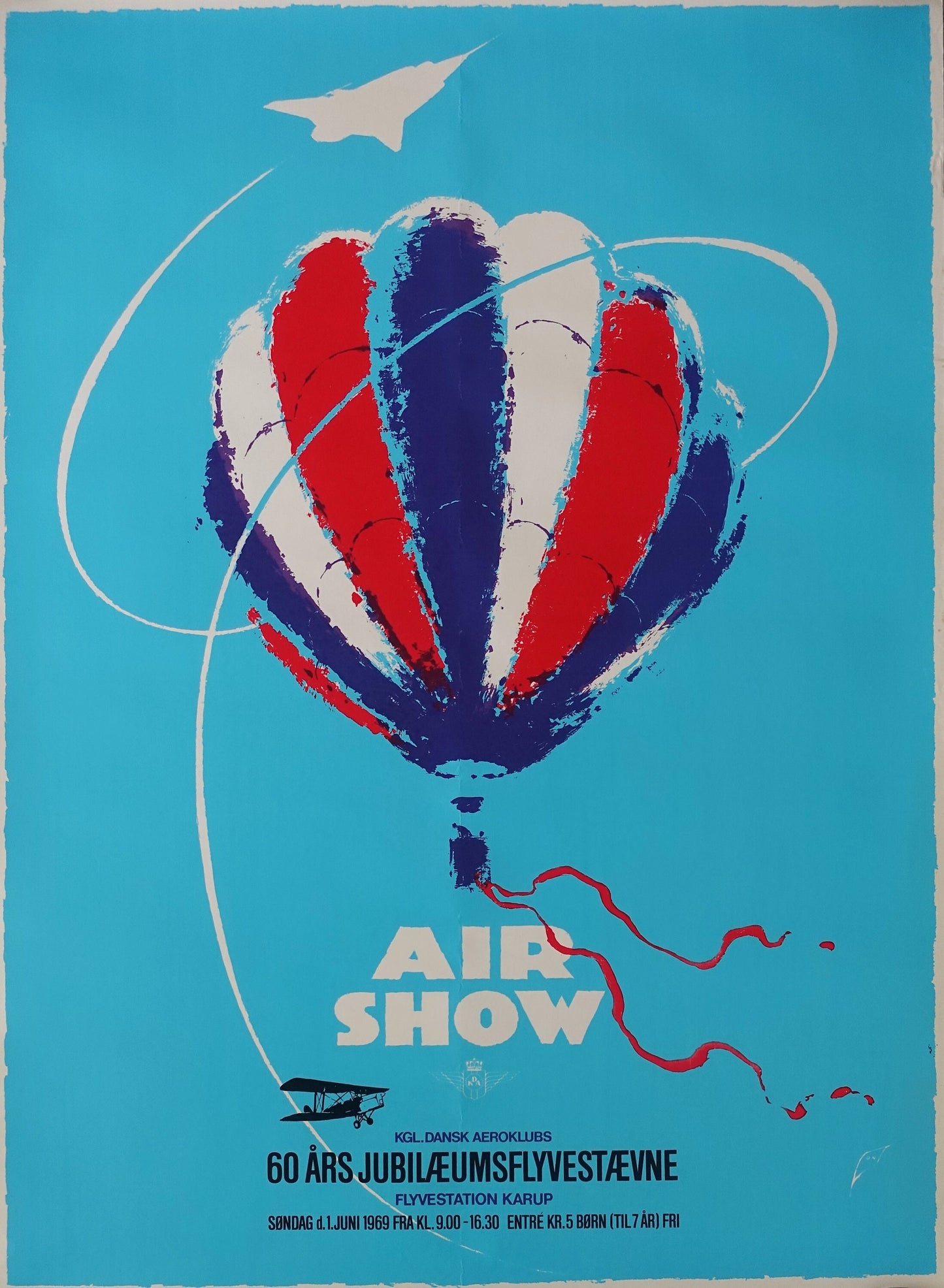 1969 Air Show by Otto Nielsen - Original Vintage Poster