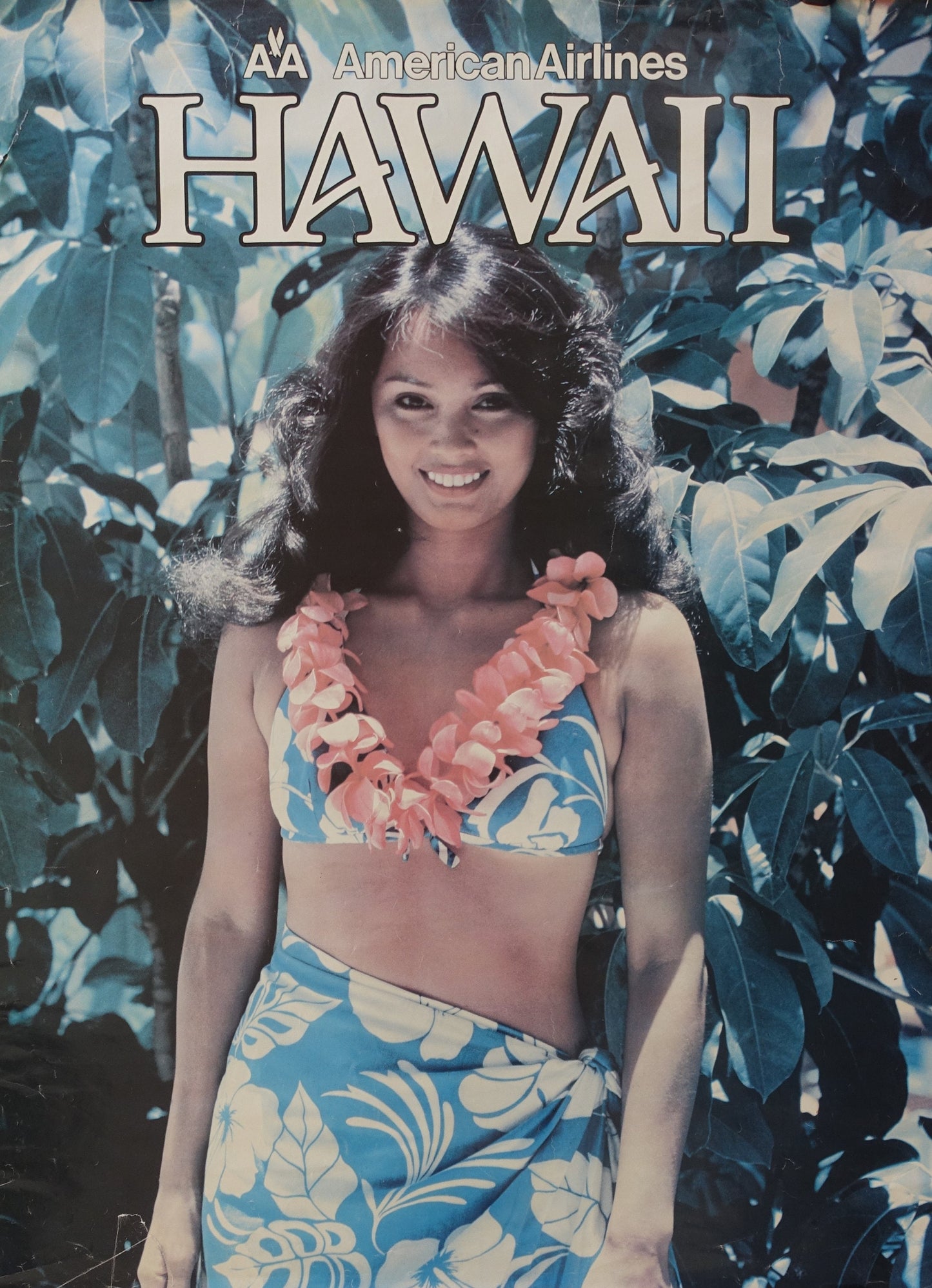 1980s American Airlines Hawaii - Original Vintage Poster