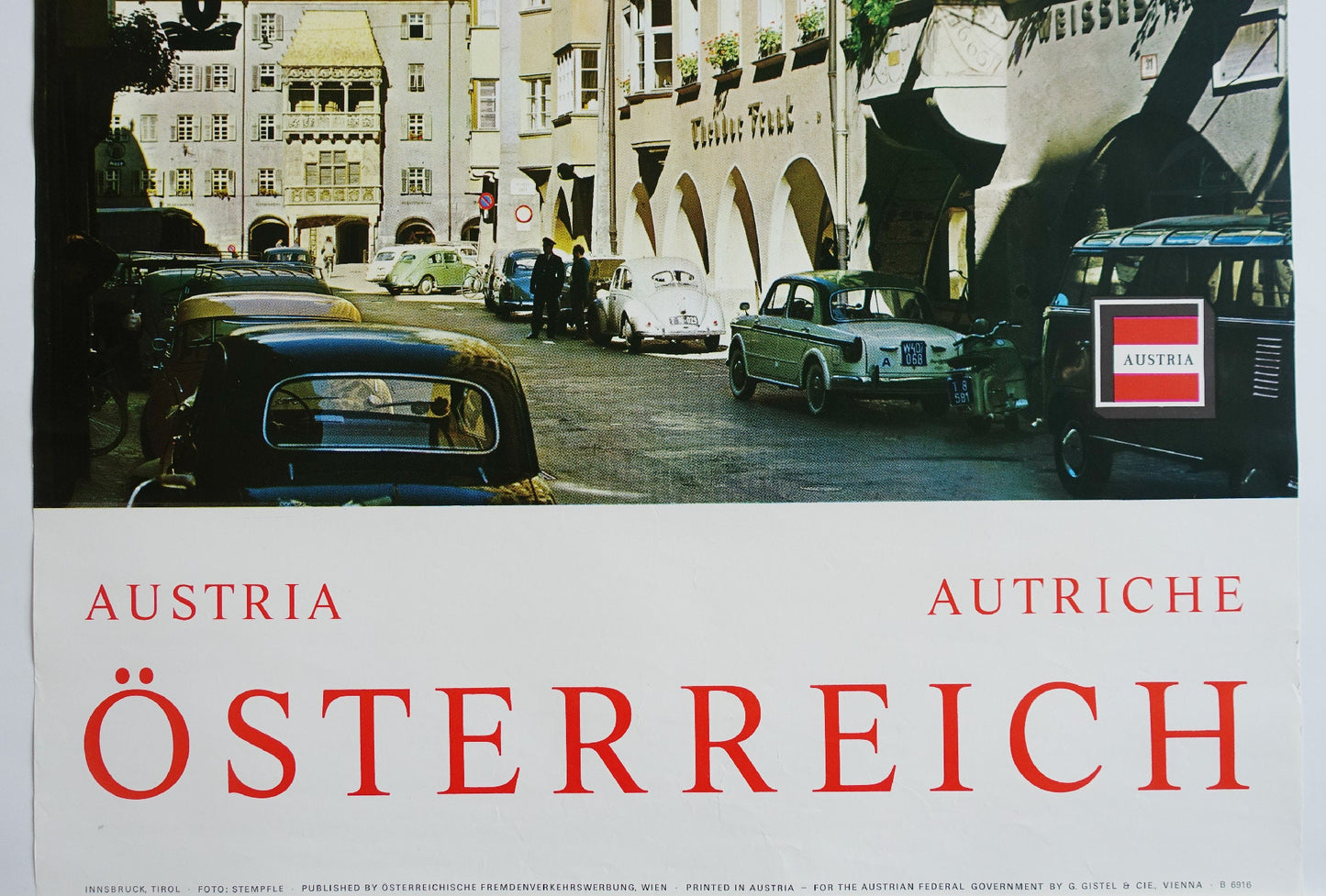 1960s Innsbruck, Tirol - Austria Travel Poster - Original Vintage Poster