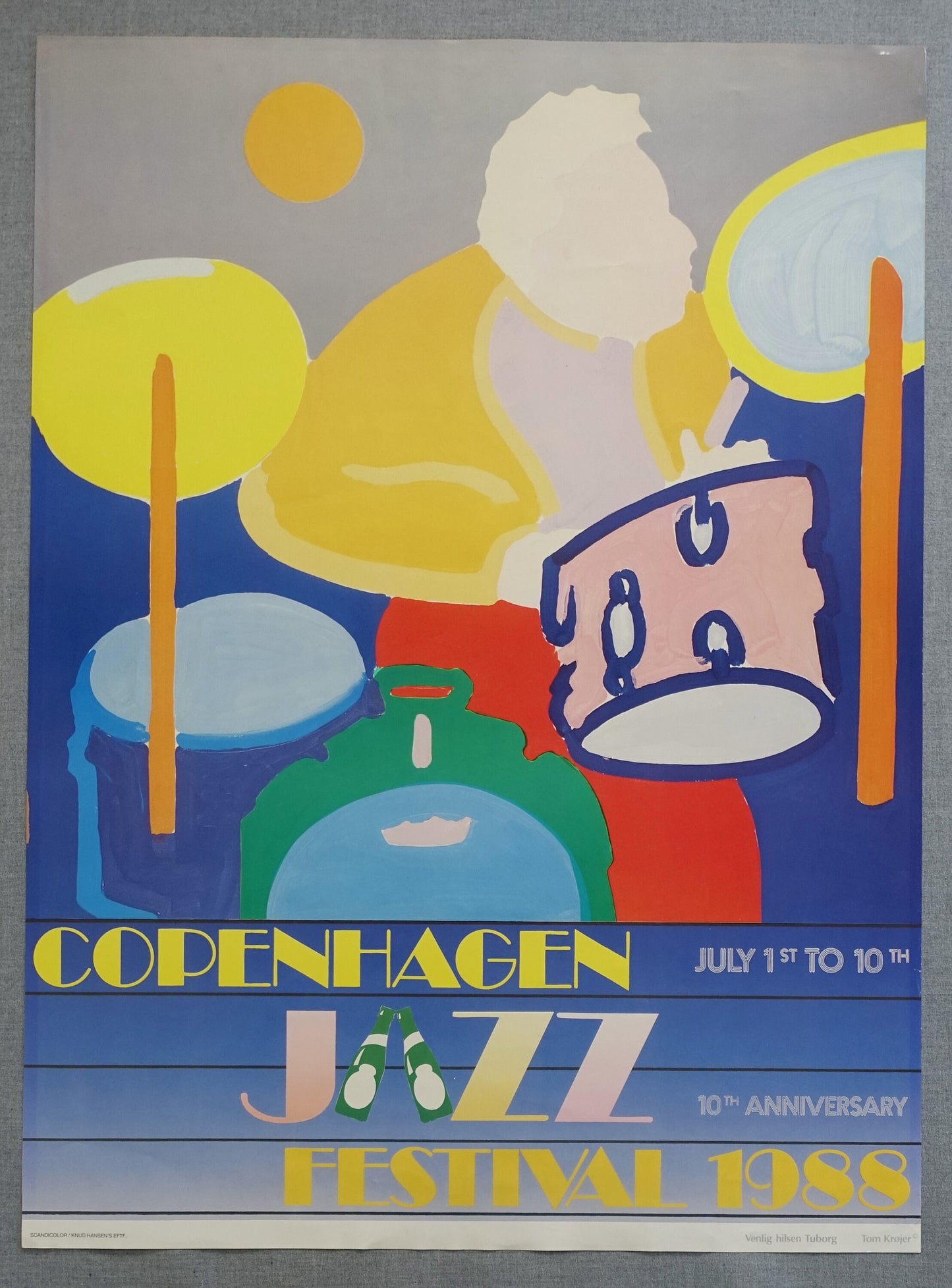 1988 Copenhagen Jazz Festival - Original Vintage Poster
