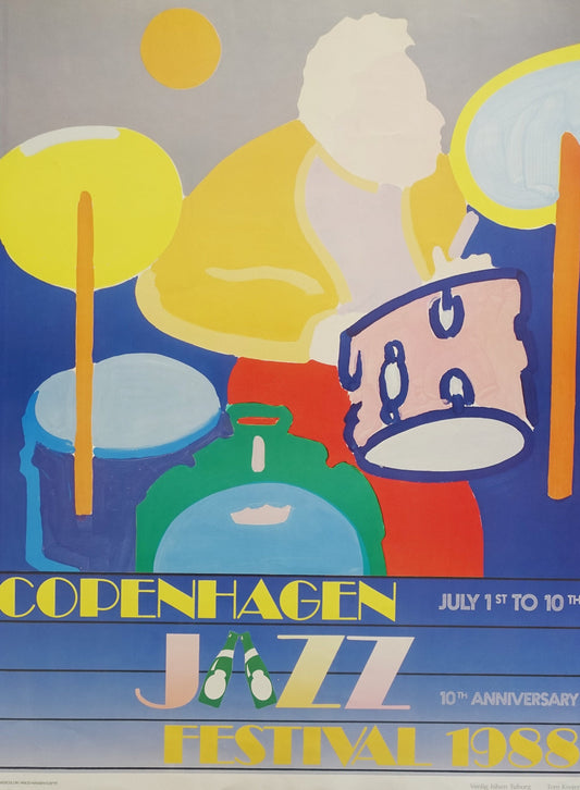 1988 Copenhagen Jazz Festival - Original Vintage Poster