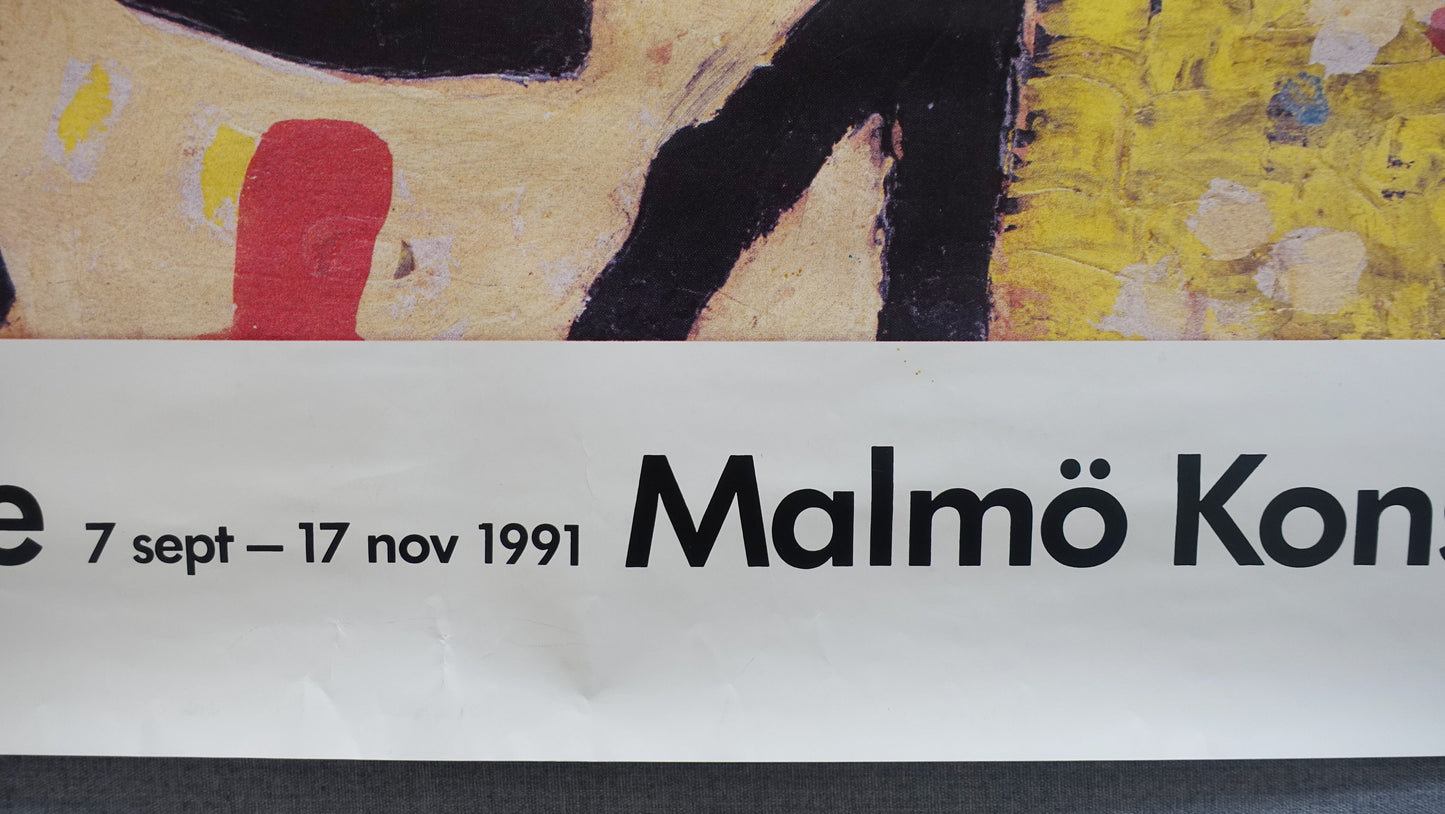 1991 Paul Klee Exhibition Poster Malmo Konsthall - Original Vintage Poster