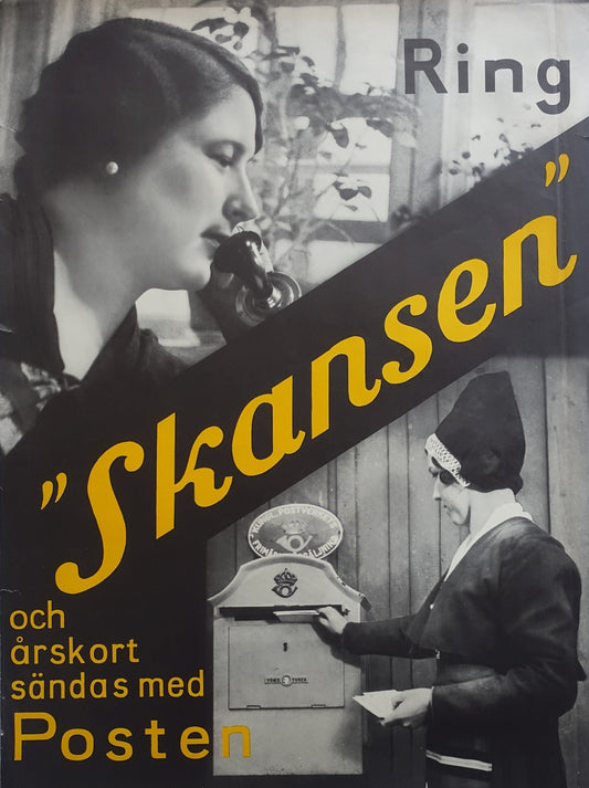 1934 Skansen, Stockholm Advertisement - Original Vintage Poster