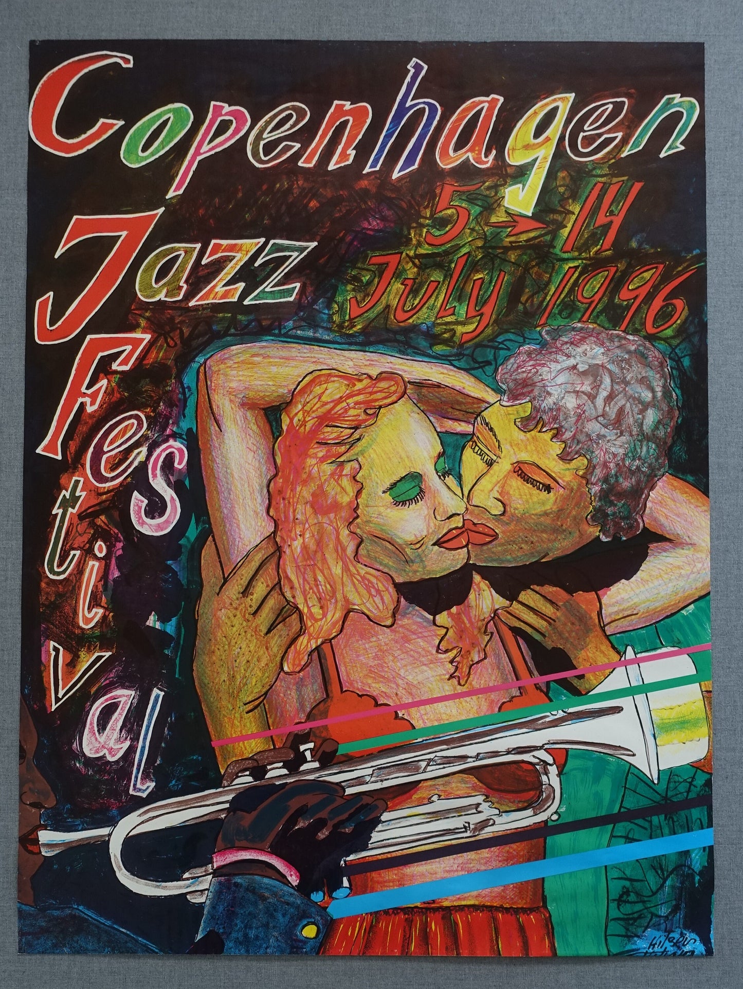 1996 Copenhagen Jazz Festival - Original Vintage Poster
