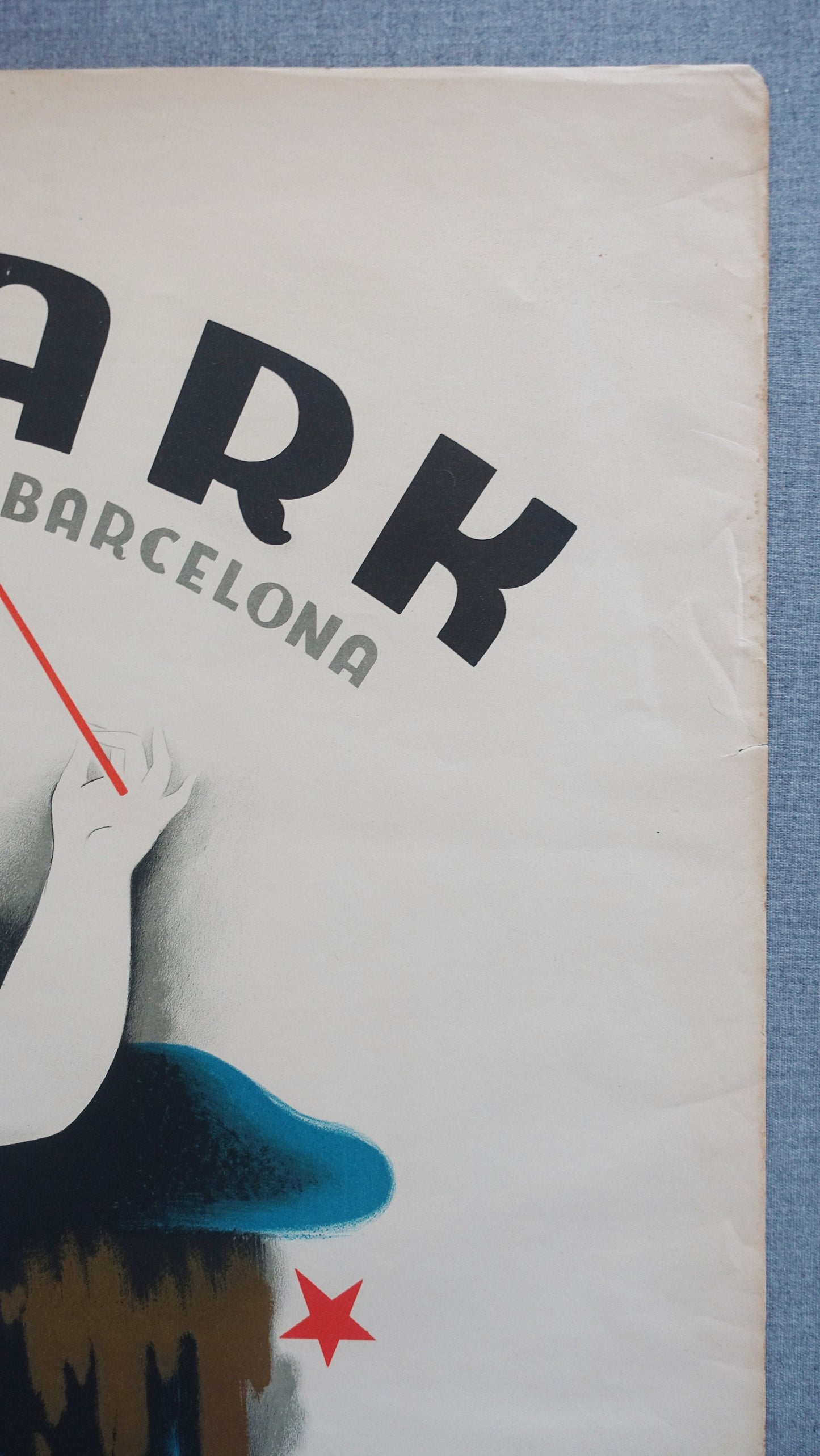 1936 Autopark Theme Park Barcelona - Original Vintage Poster