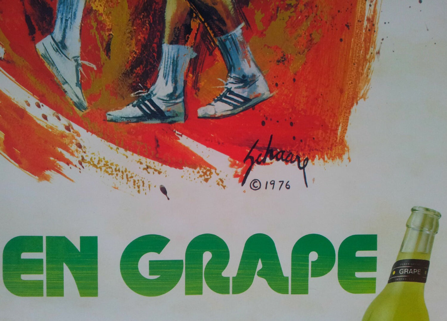 1976 Carlsberg Grape (Handball) - Original Vintage Poster