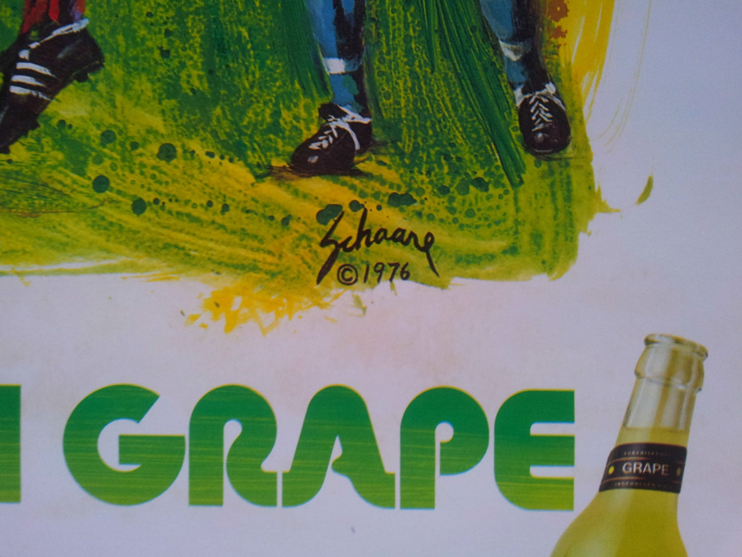 1976 Carlsberg Grape (Football/Soccer) - Original Vintage Poster