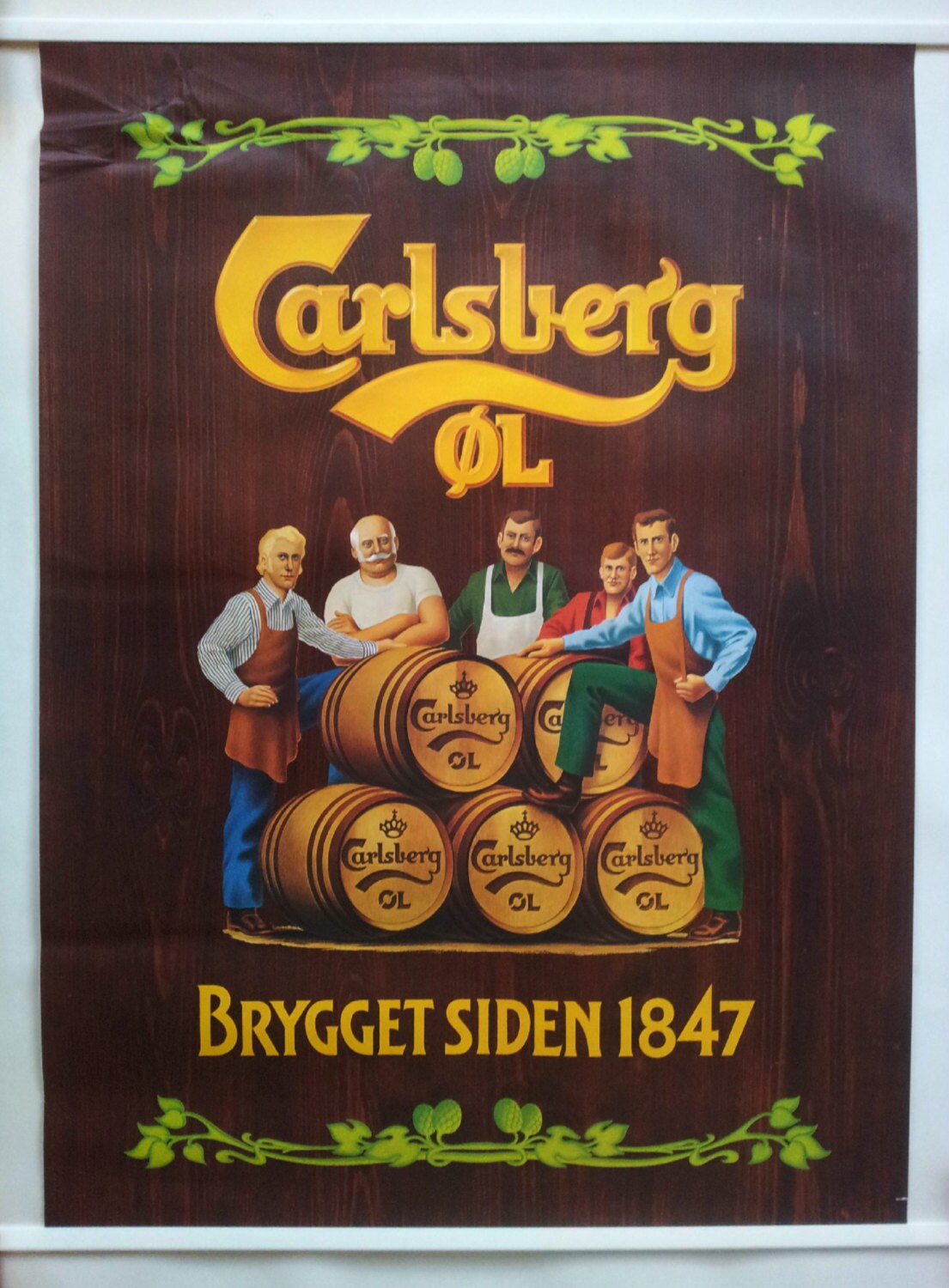 1970s Carlsberg Beer Advertisement - Original Vintage Poster