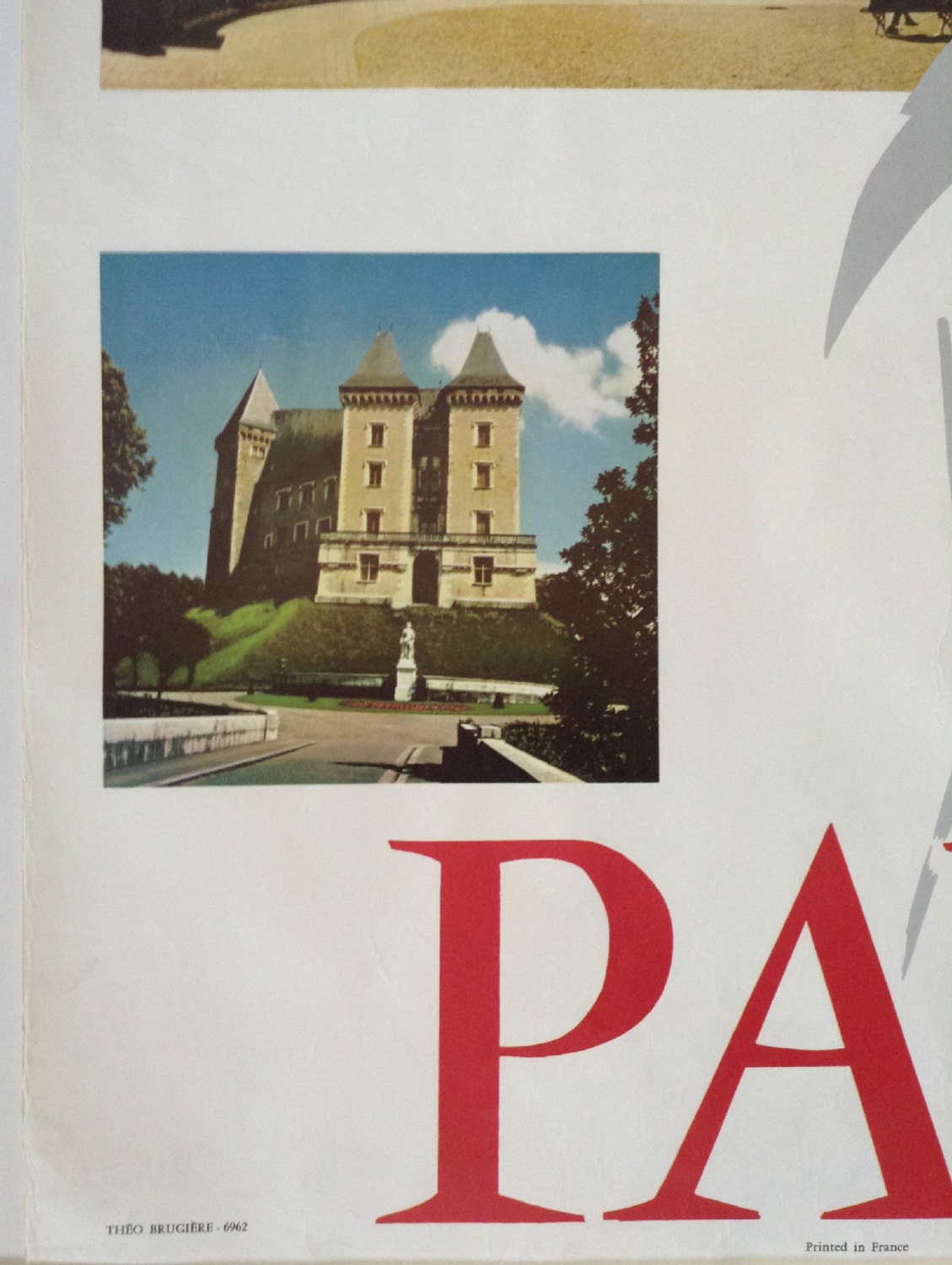 1960s Pau France Travel Poster - Original Vintage Poster