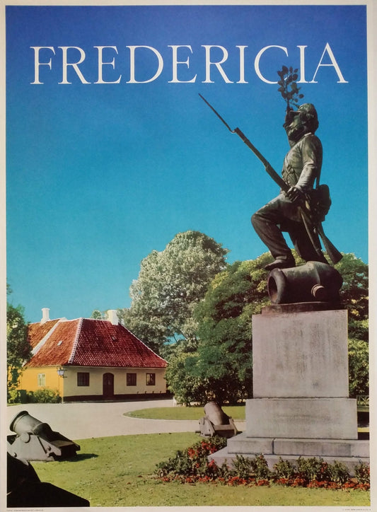 1950s Denmark Travel poster - Citadel of Fredericia - Original Vintage Poster
