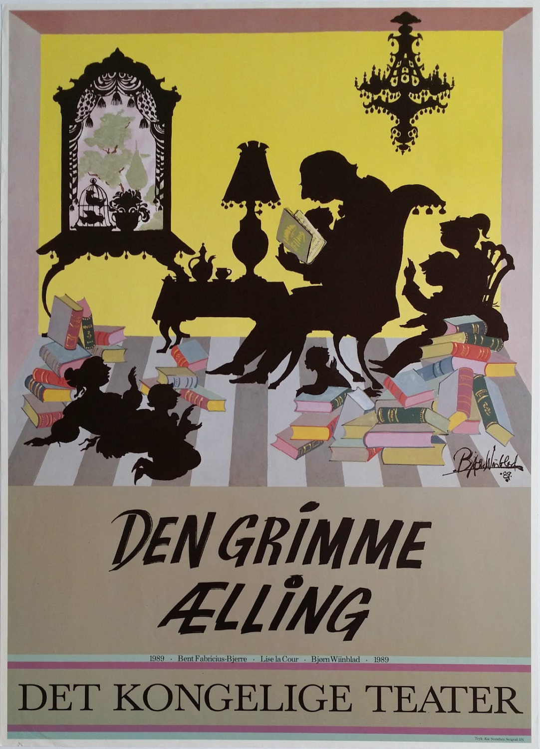 1982 Wiinblad Cramér Baletten - Original Vintage Poster shops