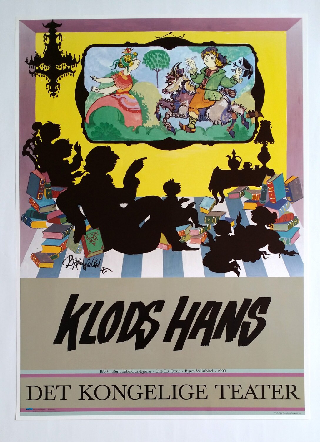 1990 Wiinblad's "Clumsy Hans" - Original Vintage Poster