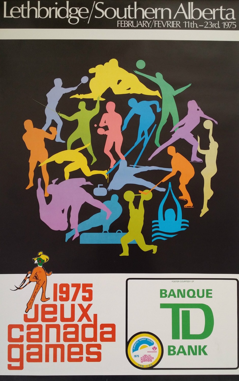 1975 Jeux Canada Games - Original Vintage Poster