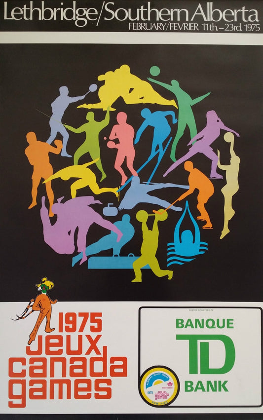 1975 Youth Sports Games Canada - Original Vintage Poster