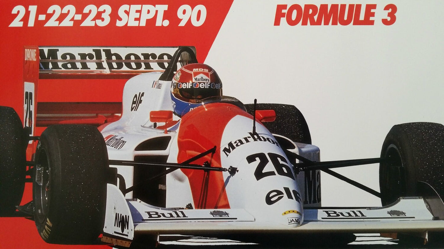 1990 La Mans Formula 3 - Original Vintage Poster