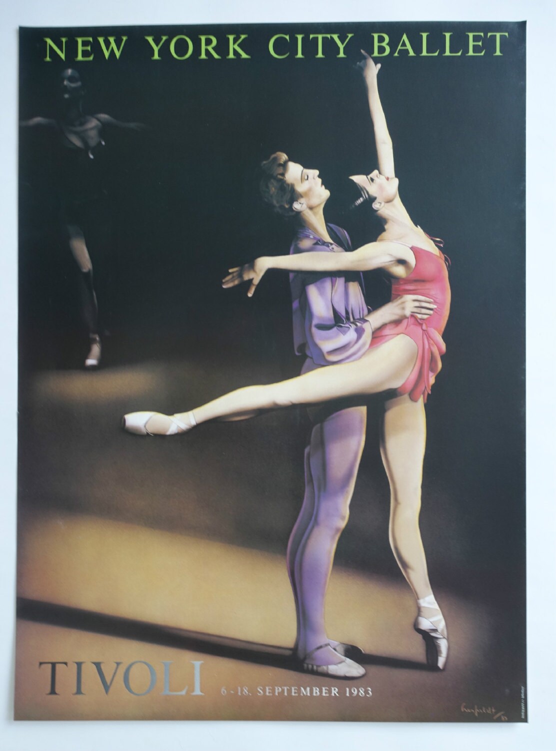 1983 New York City Ballet in Tivoli - Original Vintage Poster