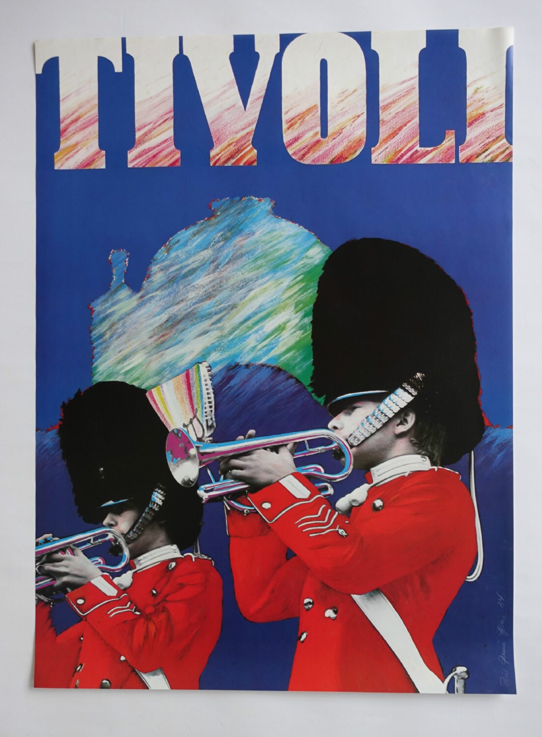 1984 Tivoli Gardens by Poul Janus Ipsen - Original Vintage poster